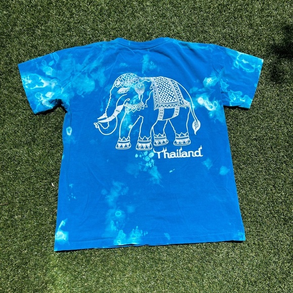 VTG 90’s Dyed Elephant Thailand Art Tee - Picture 4 of 6